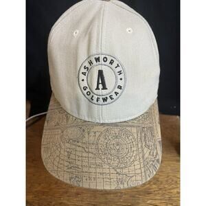 Vintage Ashworth Golf‎ Leather Strap Hat